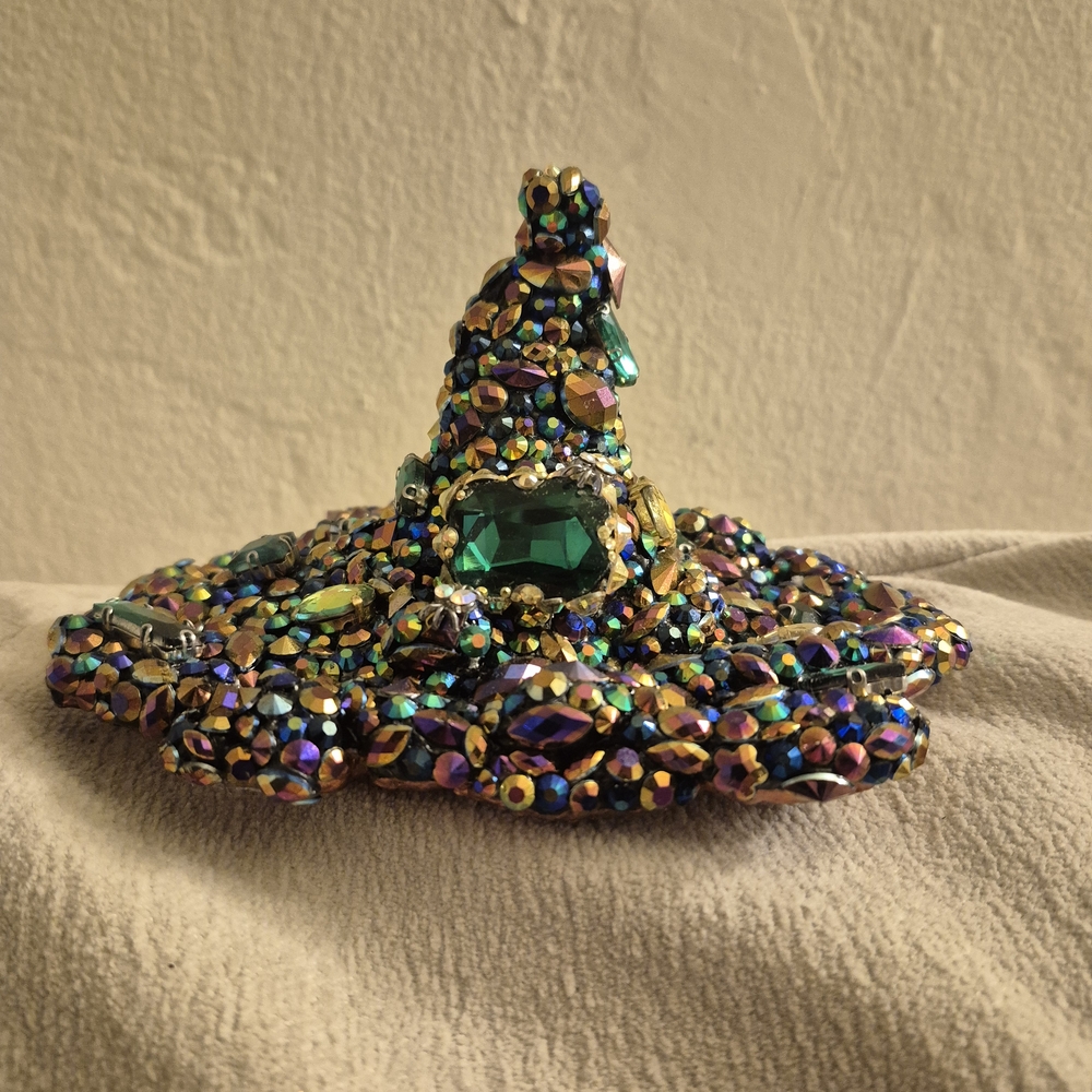 Multicolor Bedazzled Witch Hat